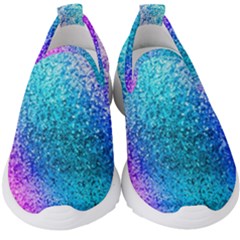Rainbow Color Colorful Pattern Kids  Slip On Sneakers