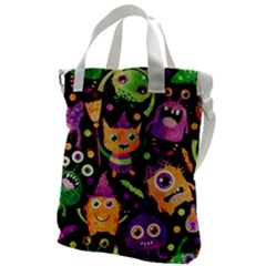 Fun Halloween Monsters Canvas Messenger Bag by Grandong