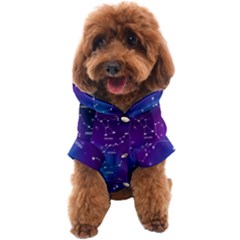 Realistic Night Sky Poster With Constellations Dog Coat by Grandong