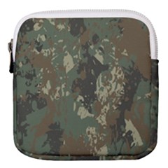 Camouflage Splatters Background Mini Square Pouch by Grandong