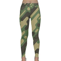 Camouflage Pattern Background Classic Yoga Leggings by Grandong