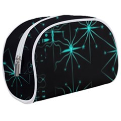 Space Time Abstract Pattern Alien Dark Green Pattern Make Up Case (medium) by Cemarart