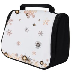 Golden-snowflake Full Print Travel Pouch (big) by saad11