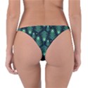 Peacock Pattern Reversible Bikini Bottoms View2