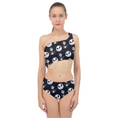 Jack Print, White, Before, Plain, Black, Simple, Christmas Spliced Up Two Piece Swimsuit by nateshop