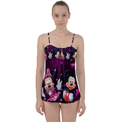 Cartoons, Disney, Mickey Mouse, Minnie Babydoll Tankini Set by nateshop