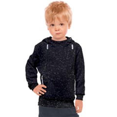 Simple Starry Sky, Alone, Black, Dark, Nature Kids  Hooded Pullover by nateshop