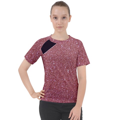 Abstract, Edge Style, Pink, Purple, Women s Sport Raglan T-shirt by nateshop