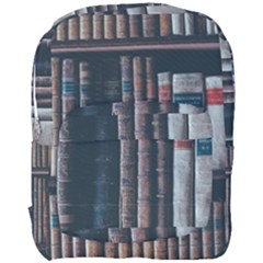 Aged Bookcase Books Bookshelves Full Print Backpack by Grandong