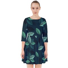 Foliage Smock Dress by HermanTelo