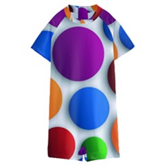 Abstract Dots Colorful Kids  Boyleg Half Suit Swimwear by nateshop