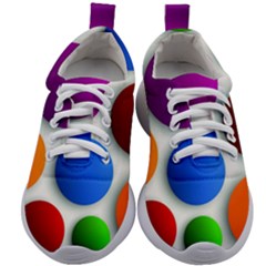 Abstract Dots Colorful Kids Athletic Shoes by nateshop
