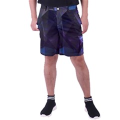 Abstract, Black, Purple, Men s Pocket Shorts by nateshop