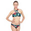 Abstract, Colorful, Colors High Neck Bikini Set View1