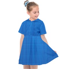 Blue Abstract, Background Pattern, Texture Kids  Sailor Dress by nateshop