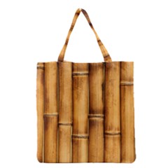 Brown Bamboo Texture  Grocery Tote Bag by nateshop