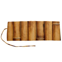 Brown Bamboo Texture  Roll Up Canvas Pencil Holder (s) by nateshop