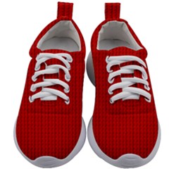 Ed Lego Texture Macro, Red Dots Background, Lego, Red Kids Athletic Shoes by nateshop