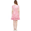 Pink Glitter Background Inside Out Cap Sleeve Dress View4