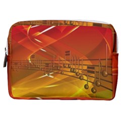 Music Notes Melody Note Sound Make Up Pouch (medium) by Proyonanggan