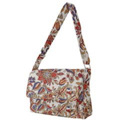 Retro Paisley Patterns, Floral Patterns, Background Full Print Messenger Bag (l) by nateshop