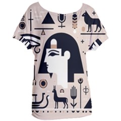 Egypt Pyramid Nature Desert Women s Oversized T-shirt by Proyonanggan