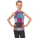 Tile, Colorful, Squares, Texture Kids  Sleeveless Polo T-Shirt View1