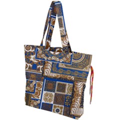 Decoupage Drawstring Tote Bag by nateshop