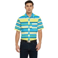 Stripes-3 Men s Short Sleeve Pocket Shirt  by nateshop