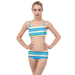 Stripes-3 Layered Top Bikini Set by nateshop