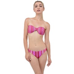 Stripes-4 Classic Bandeau Bikini Set by nateshop