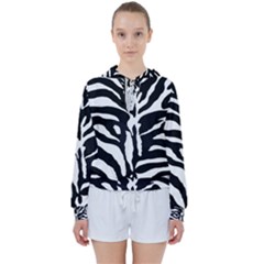 Zebra-black White Women s Tie Up Sweat by nateshop