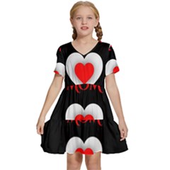 Mom And Dad, Father, Feeling, I Love You, Love Kids  Short Sleeve Tiered Mini Dress by nateshop