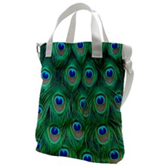 Feather, Bird, Pattern, Peacock, Texture Canvas Messenger Bag by nateshop