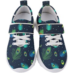 Feather, Bird, Pattern, Kids  Velcro Strap Shoes by nateshop