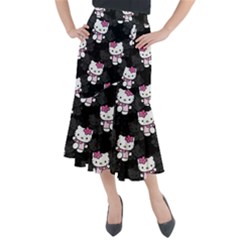 Hello Kitty, Pattern, Supreme Midi Mermaid Skirt by nateshop