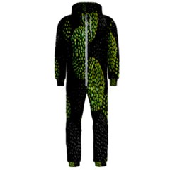 Berry,note, Green, Raspberries Hooded Jumpsuit (men) by nateshop