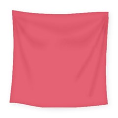 Pink, Color, Background, Monochromic, Minimalism Square Tapestry (large) by nateshop