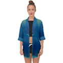 Plus, Curved Open Front Chiffon Kimono View1