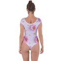 Springpurple Flower On A Purple Background Short Sleeve Leotard  View2