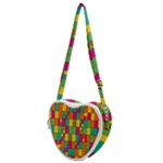 Abstract-background Heart Shoulder Bag