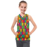 Abstract-background Kids  Sleeveless Hoodie