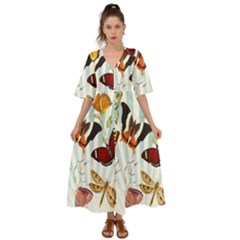 Butterfly-love Kimono Sleeve Boho Dress by nateshop