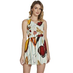 Butterfly-love Sleeveless High Waist Mini Dress by nateshop