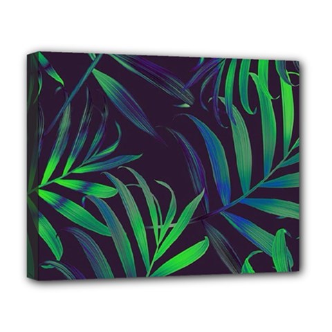 Tree Leaves Deluxe Canvas 20  X 16  (stretched) by nateshop