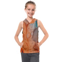 Water Screen Kids  Sleeveless Hoodie by nateshop