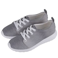 Aluminum Textures, Horizontal Metal Texture, Gray Metal Plate Women s Lightweight Sports Shoes