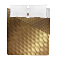 Gold, Golden Background ,aesthetic Duvet Cover Double Side (full/ Double Size) by nateshop