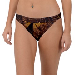 Gold, Golden Background Band Bikini Bottoms by nateshop