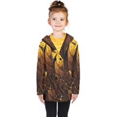 Gold, Golden Background Kids  Double Breasted Button Coat by nateshop